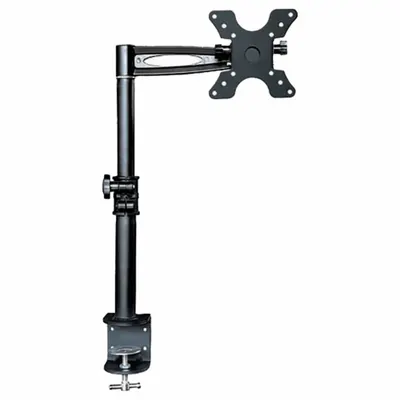 MONOPRICE Monitor Arm: Black, Aluminum/Steel, Clamp Mount, 33 lb Wt Capacity - Computer Monitor Arms