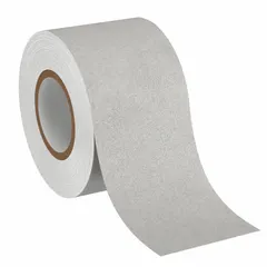 This 3M Safety-Walk 200 Series anti-slip tape is a white, non-abrasive continuous roll measuring 6 in x 60 ft with a 23 mil thickness. Made with an acrylic adhesive, it is chemical-resistant and designed for wet and barefoot traffic in indoor and outdoor environments. The tape meets ADA specifications and is suitable for use in areas such as pool decks, showers, and locker rooms.