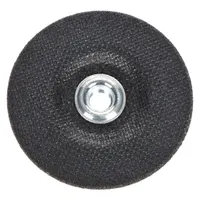 This Type 27 depressed center cut-off wheel is constructed with zirconia alumina grain in 36 grit for cutting carbon and stainless steel. The 5-inch diameter with 0.045-inch thickness and 7/8-inch arbor fits common angle grinders. Used in metal fabrication, construction, and maintenance for fast cutting of ferrous metals