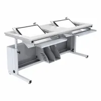 VERSADESK Standing Desk: White, Wood, 72 in Overall Wd, 30 in Overall Dp, 36 in Max Desktop Ht (MPN RST7230-WW)