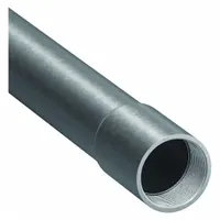 This 2 in trade size, 10 ft length intermediate metal conduit (IMC) is made of galvanized steel with standard-threaded ends. UL-listed, it is used as a medium-wall electrical raceway for protecting wiring in industrial and commercial installations