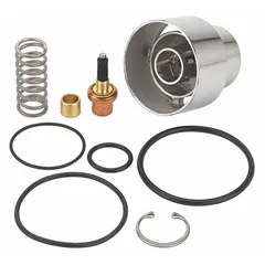This valve repair kit is designed for use with XL-82-LF Series mixing valves. It includes an O-ring and is constructed of stainless steel. The kit serves as a replacement part for maintaining valve operation in commercial plumbing systems.