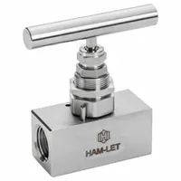 HAM-LET SS Screwed Bonnet Needle Valve: Inline Valve Body, 316 Stainless Steel, Screw-In Bonnet, NPT (MPN H-99M-10-SS-N-V-1/2)