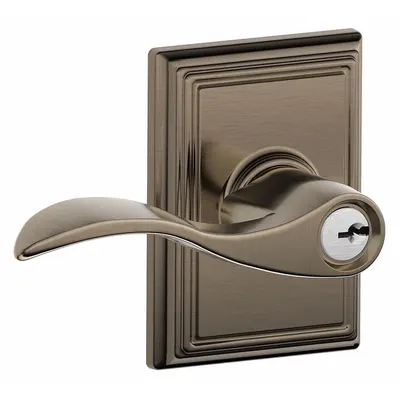 SCHLAGE F51A ACC 620 ADD Office Lever Lockset, Nickel - Office Lever Locksets