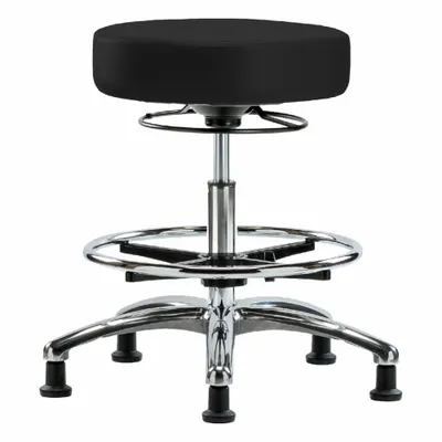 OEM Stool: Vinyl, Ht Range 21 1/4 in to 28 3/4 in, 17 in Seat Wd, 17 in Seat Dp - Vinyl Lab Stools
