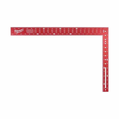MILWAUKEE TOOL & EQUIPMENT Framing Square: 16 in Base Lg, 16 in x 1 1/2 in - Framing Squares