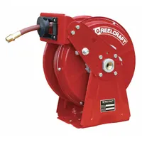 Spring Return Hose Reel: 35 ft (3/8 in I.D.), 1/4 in MNPT, 300 psi Max Op Pressure, Red (MPN DP5635 OLP)