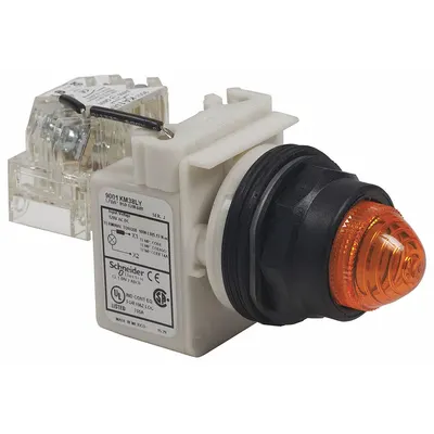 SCHNEIDER Pilot Light: 30 mm Panel Mounting Size, White, LED - LED Pilot-Lights