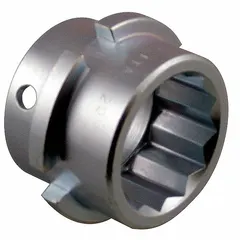 This shear bolt wrench sleeve is designed for fastening 3/4 in TC bolts. It is a replacement component for the MAKITA 6922NB model, used in structural steel and construction applications where torque-controlled bolting is required.