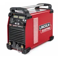 DC power source for TIG welding, delivering a maximum amperage of 150 A. Operates on single- or three-phase power at a nominal input voltage of 208V and input frequency of 50/60 Hz. Suitable for light-to-medium duty welding tasks in industrial fabrication, maintenance, and repair applications