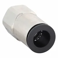 This LEGRIS fitting connects 5/16 in OD nylon or polyurethane tubing to a 1/4 in female NPT threaded port. Constructed with a nickel-plated brass body and nylon collet, it is suitable for pneumatic systems, instrumentation, and fluid-handling applications. Sold in a 10-pack