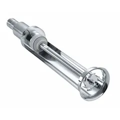 This stainless steel stirring shaft is a replacement or accessory component for IKA model 0003787001 mixing equipment. With a 1 5/8 in overall diameter, it is used for mixing, stirring, and dispersing medium-viscosity fluids and suspensions in laboratory and industrial processes.