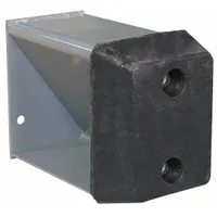 Dock Bumper Base: Rubber, 17 in Overall Lg, All 20 Models/All 25 Models/All 30 Models, Base (MPN EPCB10)