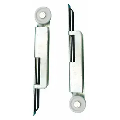 This hanging door roller from PRIME-LINE is designed for sliding or hanging door applications. It measures 3 13/16 inches in width and supports doors weighing up to 40 lb. The roller provides smooth operation for residential or light commercial doors.