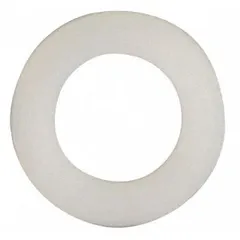 This hinge washer is used between the door hinge and the refrigerator cabinet to reduce friction and ensure smooth door operation. It is a replacement part for refrigerators and freezers, commonly needed during hinge repair or replacement.