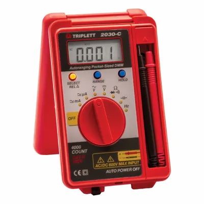 TRIPLETT Digital Multimeter: Avg, CAT II 600V, 600 V Max AC Volt Measurement - Standard Feature Multimeters