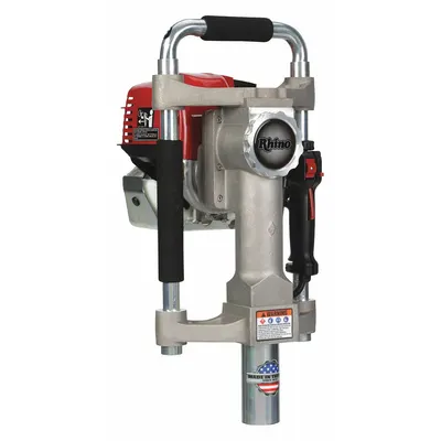 RHINO TOOL Gas-Powered Post Driver: 1/2 in Min Drive Rod or Stake Dia - Gas-Powered Post Drivers