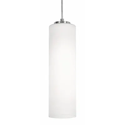 AFX INC. Leo Pendant Light, 4 in Dia, 12 in Ht, Satin Nickel, 60 W, 120V AC - Leo Pendant Lights