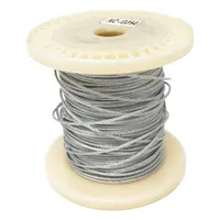 BIRD BARRIER Netting Perimeter Cable: Netting Perimeter Cable, Galvanized Steel, Silver, 1/8 in Dp (MPN nc-g250)
