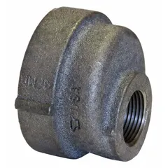 Threaded x Threaded straight pipe fitting, Class 125, rated for 175 psi at 150°F. Connects 3-inch to 1-1/2-inch pipe sizes. Used in low-pressure plumbing and piping systems for straight-line connections.