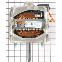 OEM replacement drive motor for Whirlpool washing machines and dryers. Drives drum rotation during wash and spin cycles. Consult original equipment documentation for electrical ratings and dimensions.