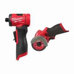 This combination kit includes two M12™ 12V DC cordless tools: a cut-off tool/ die grinder (MPN 3485-20) and a die grinder (MPN 2522-20), both sold as tool only. The cut-off tool is suited for cutting and grinding in confined spaces, while the die grinder enables precision grinding and surface preparation. Typical applications include metalworking, automotive repair, and fabrication tasks requiring a compact cordless solution.