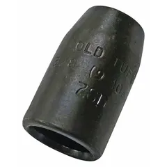 Steel round sleeve for swaging onto wire rope to form permanent terminations or loops. Black oxide finish. Compatible with 1 1/4 inch rope diameter. Used in rigging and lifting applications.