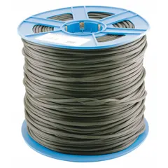 This black screen spline is used to secure window and door screens into their frames. With a 9/64 in overall height and 1,920 ft overall length, it is suitable for residential and light commercial screen repair or installation.