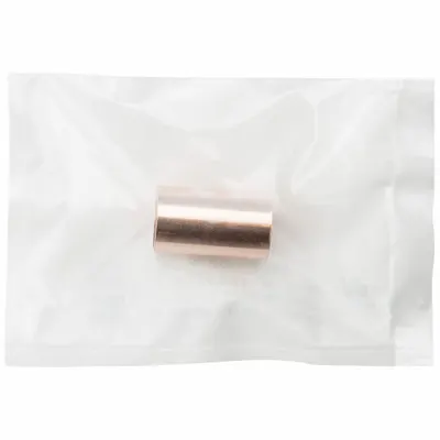 STREAMLINE Sweat Fitting Coupling: 2 in CTS x 2 in CTS, Cup x Cup, Dimple Center Stop - Clean & Bagged Wrot Copper Tube Fittings