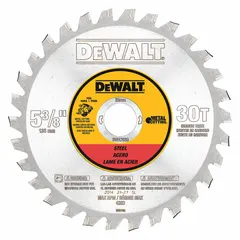 Circular saw blade with 30 teeth, 0.06 in cut width, and 13/16 in arbor. Designed for cutting steel alloys in metal fabrication, construction, and maintenance tasks.