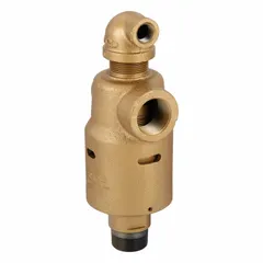 This DUFF-NORTON rotating joint is a straight, plain cast iron union with two passages. It features a 1-1/4" threaded rotating shaft and a carbon graphite seal, rated for a maximum speed of 700 rpm. Used to transfer fluid or gas from a stationary supply into rotating machinery in industrial applications.