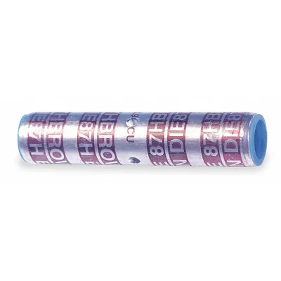 THOMAS & BETTS Open Barrel Splices: 350 kcmil Wire Size, Brown Code, 4.97 in - Crimped Butt Splice Compression Connectors