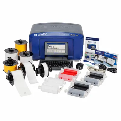 BRADY Desktop Printer: Printer and Label, Mobile Device Connected/PC Connected/Standalone - Standalone Desktop Printers