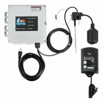 SJE-RHOMBUS Oil Detection System and Pump Control: Simplex, Single Phase, 120V AC, 15 A - Elevator Sump Pump Control Panels