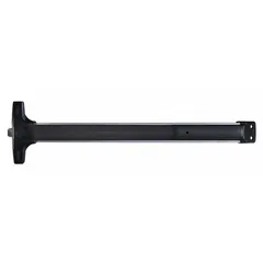 This DETEX rim-type exit device features a touchbar style and is constructed from aluminum. It is ADA compliant and designed for doors up to 36 inches wide. Suitable for use in commercial and industrial facilities requiring reliable push-bar egress.