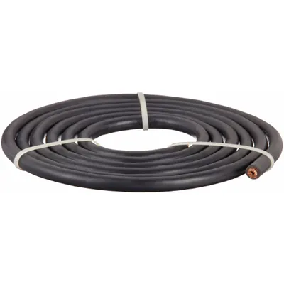 WESTWARD Cut to Length Jumper Cable, 1 ga, 120 in, Black, 119 A - Cut to Length Jumper Cables