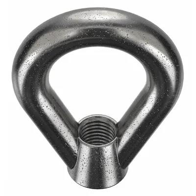 KEN FORGING Eye Nut: 1"-8 Thread, Steel, Black Oxide, Oval, 2 1/4 in Inside Dia, 4 in Outside Dia - Steel Eye Nuts