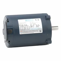 This LEESON C-Face 3-phase AC motor is rated 1/2 hp at 230/460V AC with a full load current of 1.8/0.9 A. It operates at 1725 RPM at 60 Hz and features a Totally Enclosed Non-Ventilated (TENV) enclosure suitable for dirty or dusty environments. The C-face mounting allows direct coupling to pumps, fans, conveyors, and machine tools.