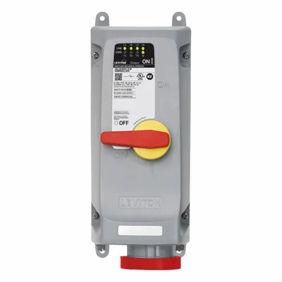 LEVITON Mechanical Interlock: 480V AC, Three Phase, 100 A, 3 Pole - Washdown-Rated Interlocks