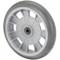 B & P MANUFACTURING Solid Wheel: 10 in Wheel Dia., 2 1/2 in Wheel Wd, Polyurethane, 2 1/4 in Hub Lg (MPN 8023-053)