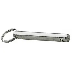 Lock pin for securing attachments on RC series cylinders. Compatible with attachments rated for 3 ton and 2.5 ton capacity. Used in hydraulic lifting and pressing applications to ensure a secure connection between cylinder and attachment.