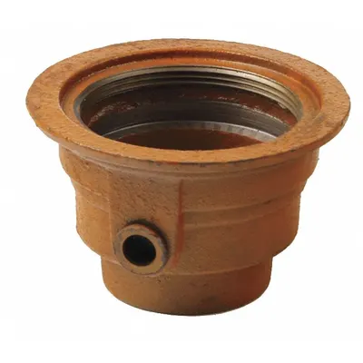 SMITH LIGHT COMMERCIAL 210-Y04 Floor Drain Body, No Hub, Round, 4 in - Floor Drain Bodies