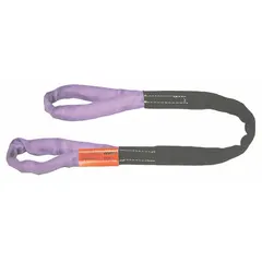 This abrasion-resistant eye round sling is constructed with a polyester core and a polyester sleeve with a nylon cover. It is designed for lifting and rigging heavy loads in industrial settings, providing protection for both the sling and the load during lifts. The 18 ft sling length offers flexibility for various applications.