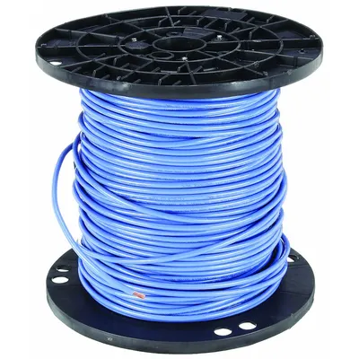 SOUTHWIRE 3 AWG THHN/THWN Copper Building Wire, 600 V, Blue, 500 ft - Copper THHN/THWN Building Wires