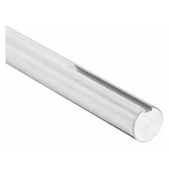 Steel blower shaft with turned, ground, and polished (TG&P) finish. Outside diameter 1-1/8 in, overall length 29 in. Used in blower bearing and shaft kits for air-moving equipment in ventilation, HVAC, or material-handling systems.