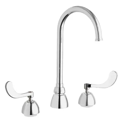 CHICAGO FAUCETS 786-GN2FCXKABCP Widespread Kitchen Faucet - Widespread Kitchen Faucets