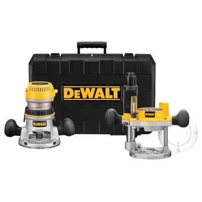 DEWALT Router: Mid-Size, Fixed and Plunge Base, 2.25 hp, Variable Speed, 24,000 RPM - Mid-Size Corded Routers