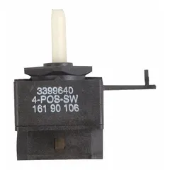 Genuine OEM replacement switch for Whirlpool washing machines and dryers. Controls electrical circuits during machine operation to ensure proper cycle sequencing.