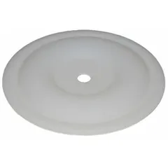 PTFE replacement diaphragm for 1-inch pump sizes. Suitable for industrial fluid-handling systems requiring chemical resistance. Operates within 40°F to 212°F. Used in applications such as water treatment, chemical processing, and general plant maintenance.