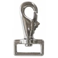 LUCKY LINE PRODUCTS Spring Snap: 1 Snaps, Solid Gate, Zinc, 3/16 in Opening Size